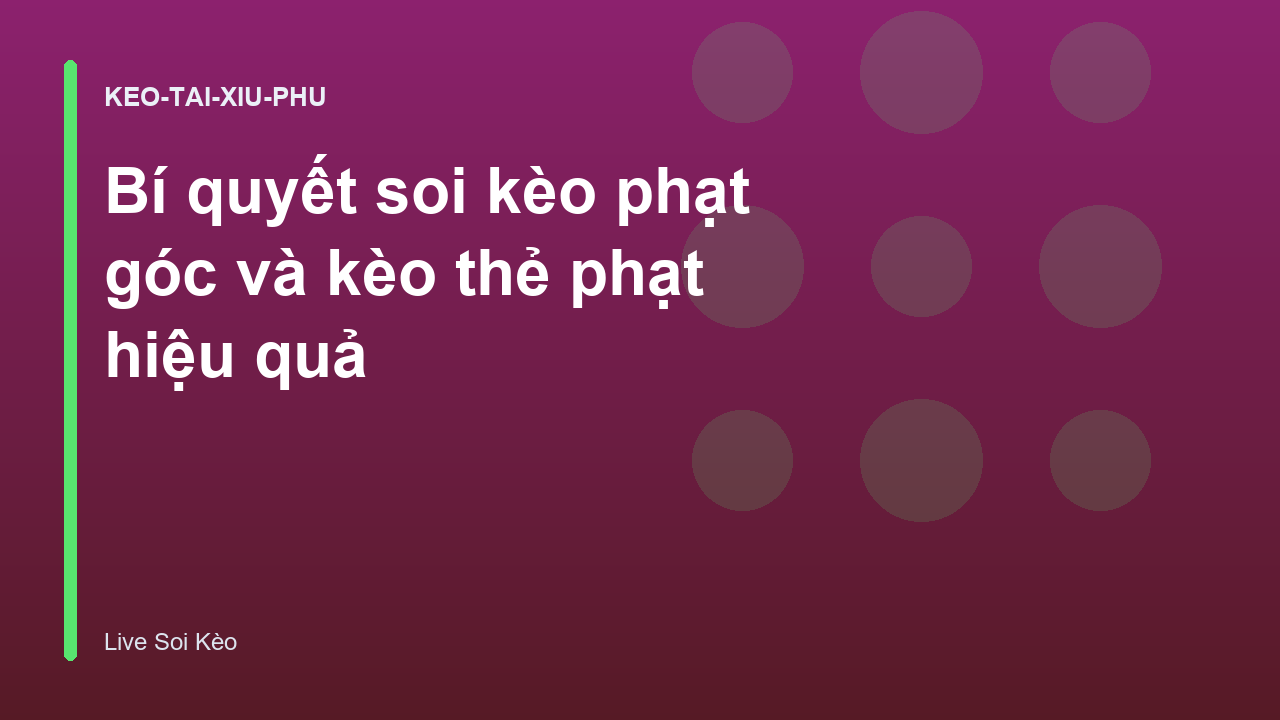 Read more about the article Bí quyết soi kèo phạt góc và kèo thẻ phạt hiệu quả